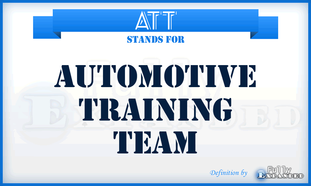 ATT - Automotive Training Team