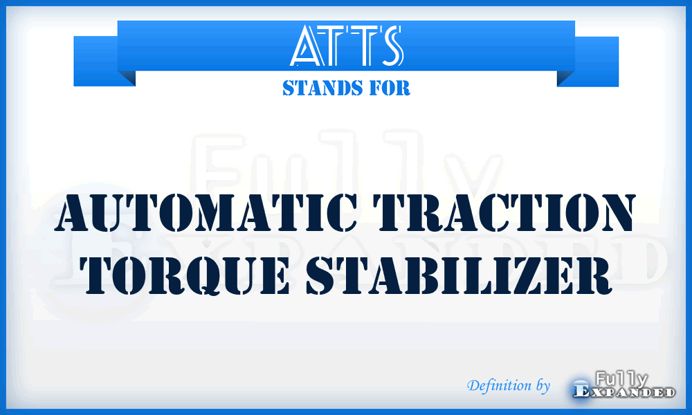 ATTS - Automatic Traction Torque Stabilizer