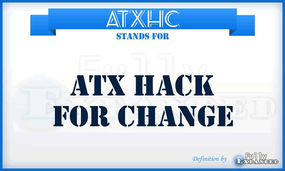 ATXHC - ATX Hack for Change