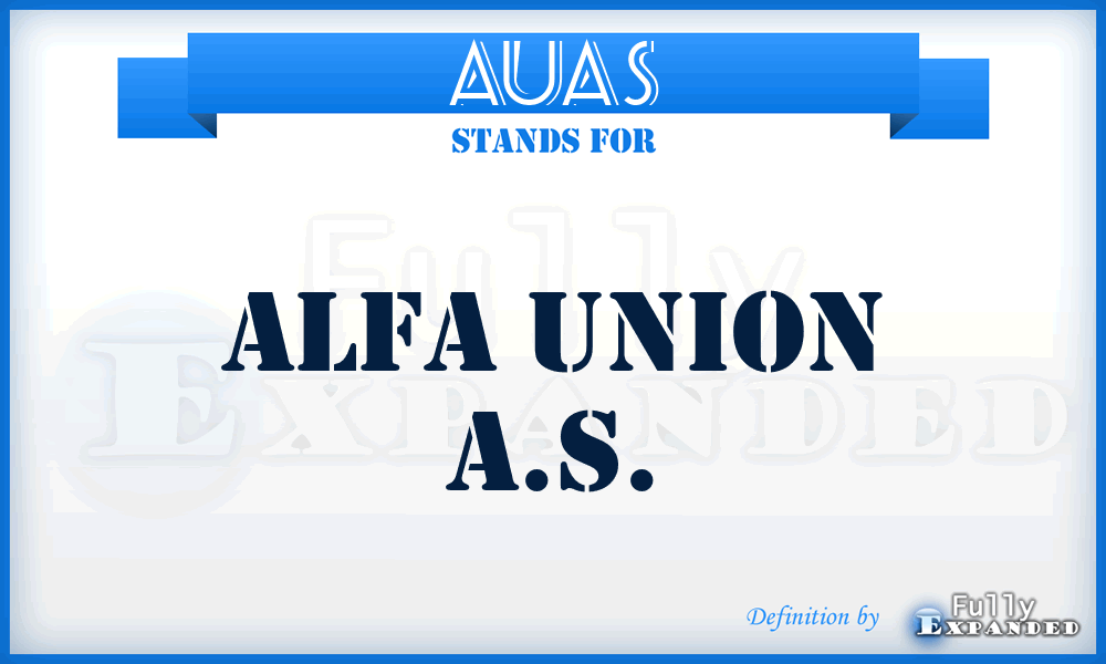 AUAS - Alfa Union A.S.