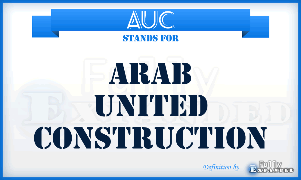 AUC - Arab United Construction