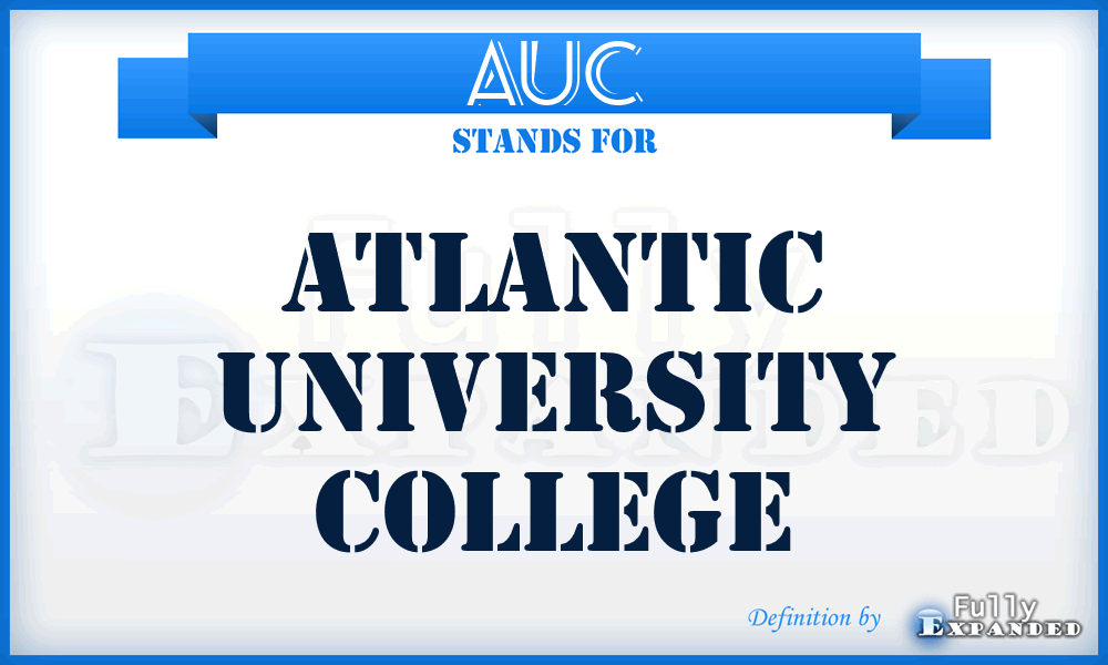 AUC - Atlantic University College