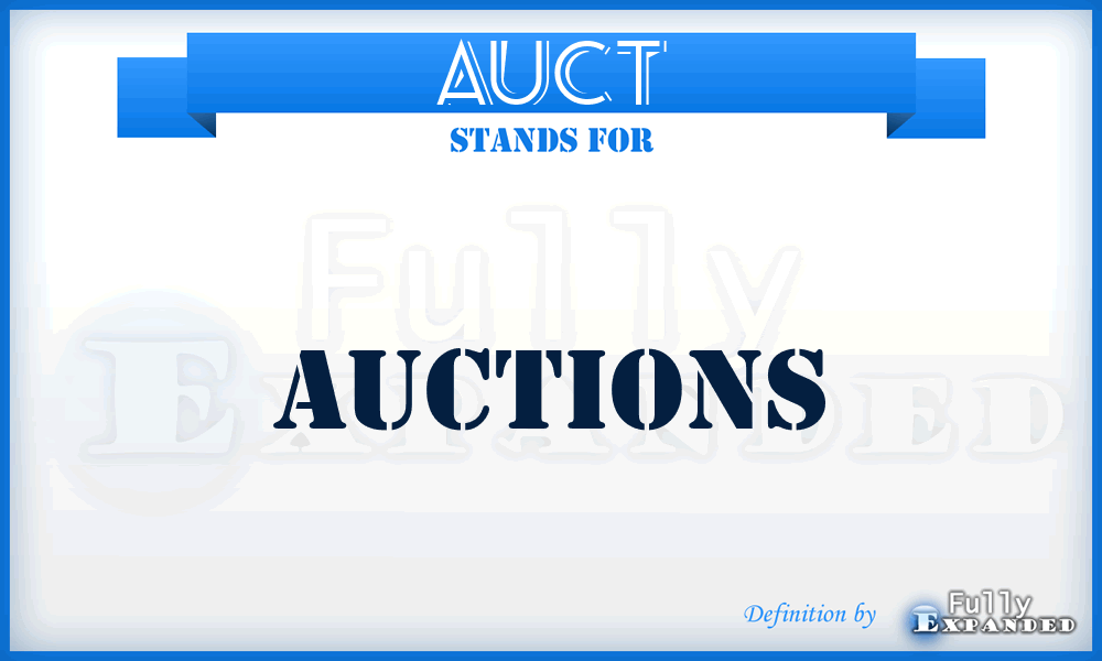 AUCT - Auctions