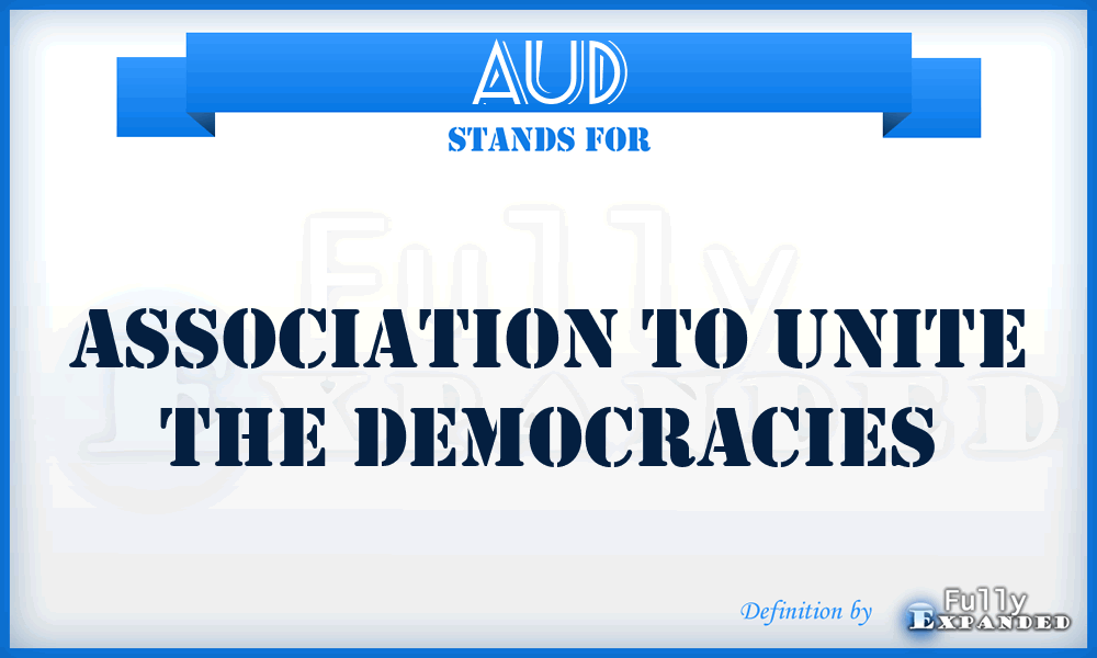 AUD - Association to Unite the Democracies