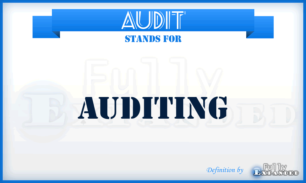 AUDIT - Auditing