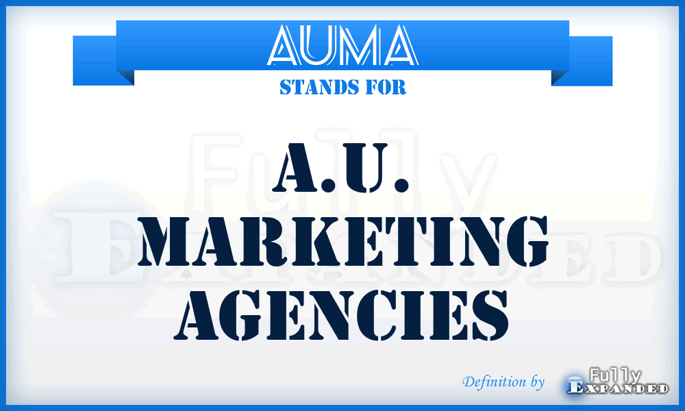 AUMA - A.U. Marketing Agencies