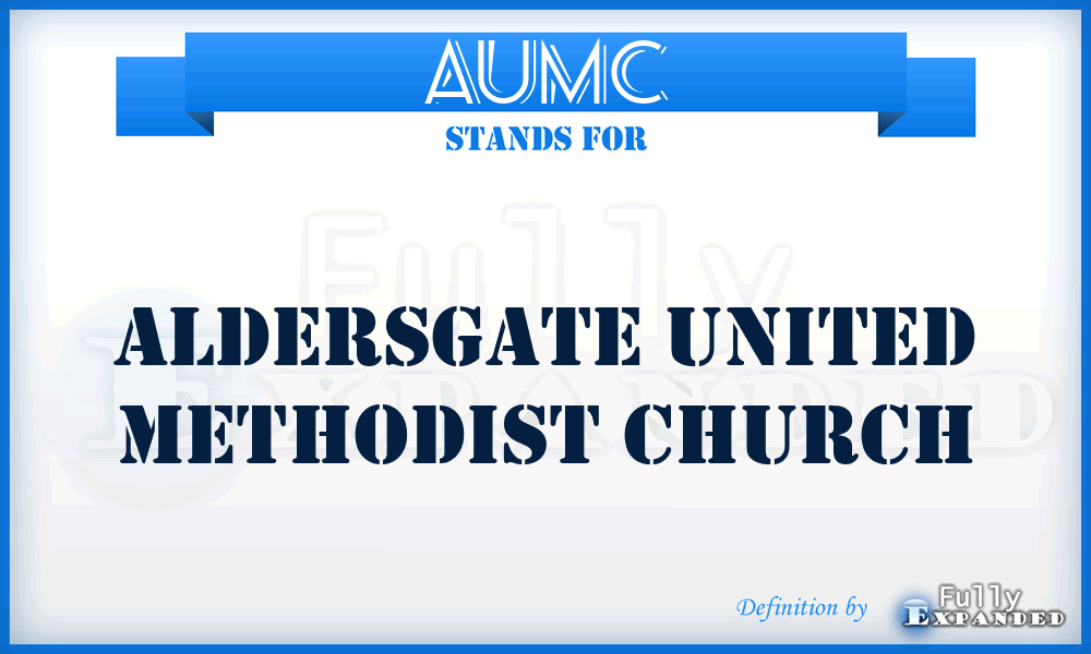 AUMC - Aldersgate United Methodist Church