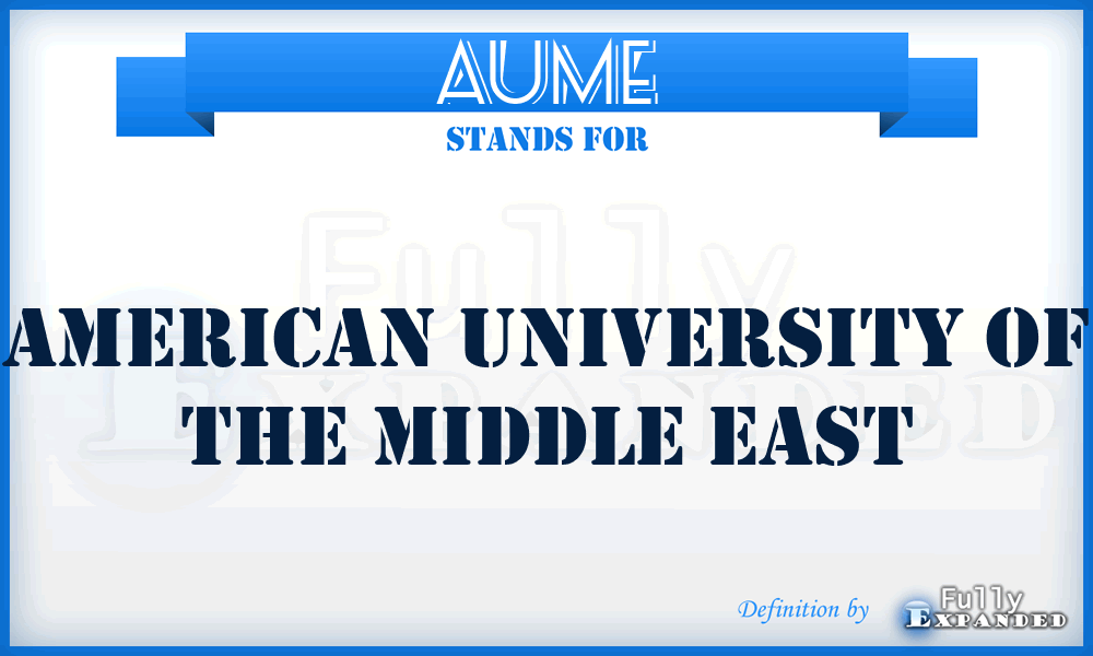 AUME - American University of the Middle East
