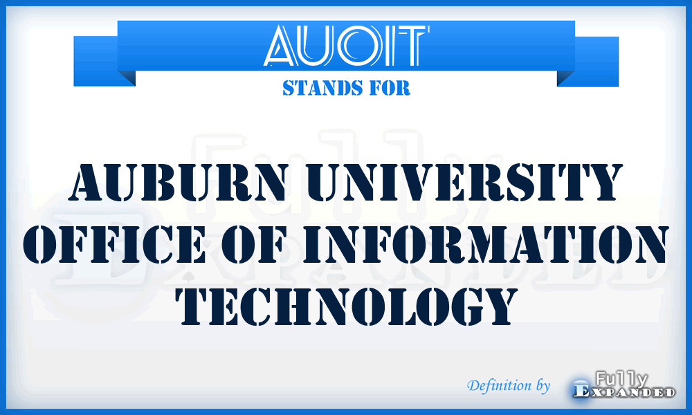 AUOIT - Auburn University Office of Information Technology