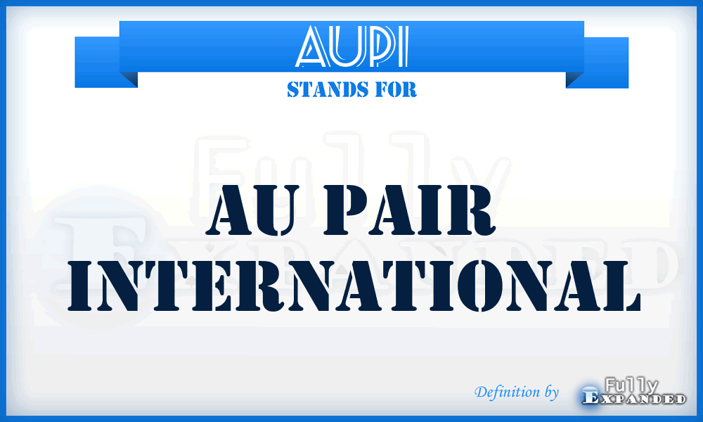 AUPI - AU Pair International