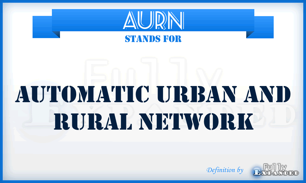 AURN - Automatic Urban and Rural Network