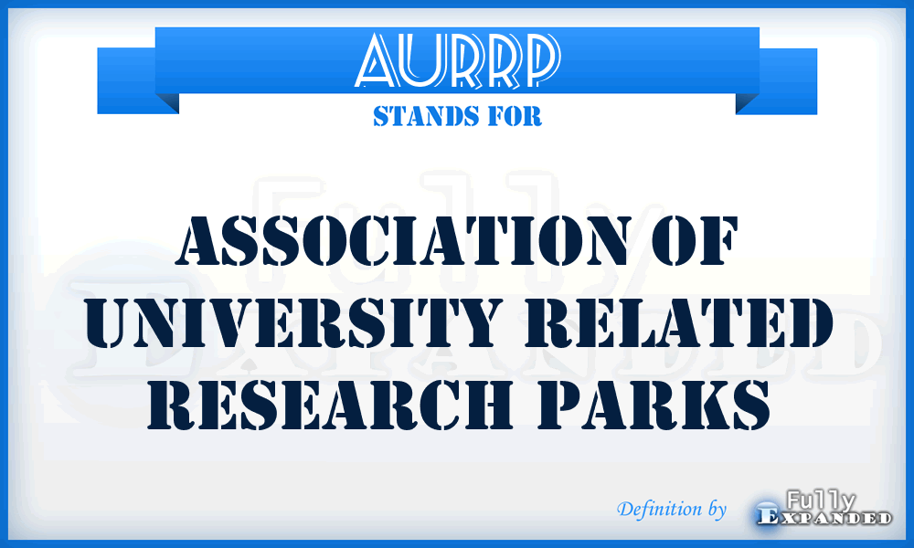 AURRP - Association of University Related Research Parks