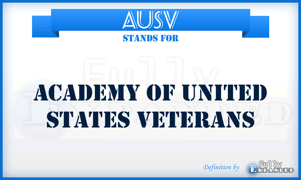 AUSV - Academy of United States Veterans