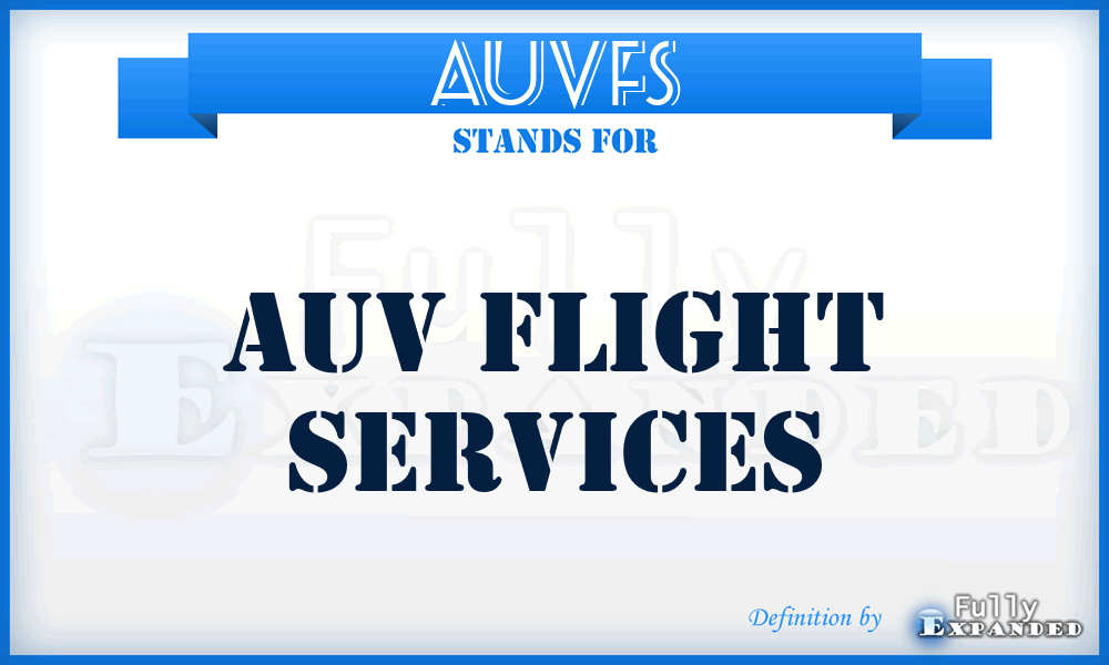 AUVFS - AUV Flight Services