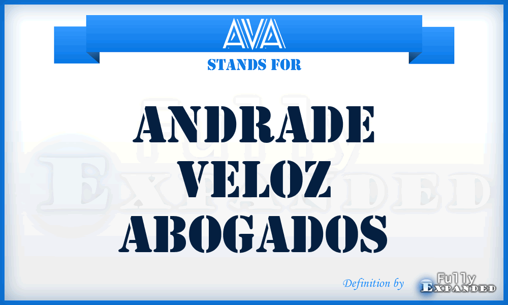 AVA - Andrade Veloz Abogados