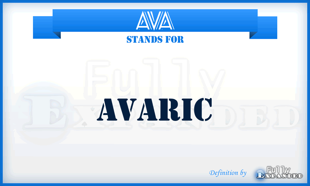 AVA - Avaric