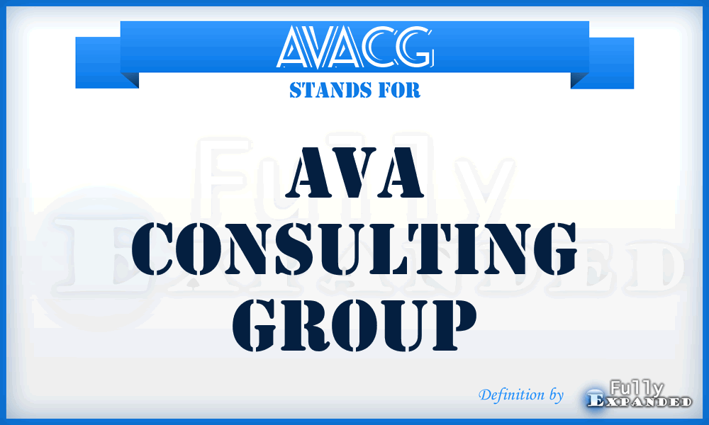 AVACG - AVA Consulting Group