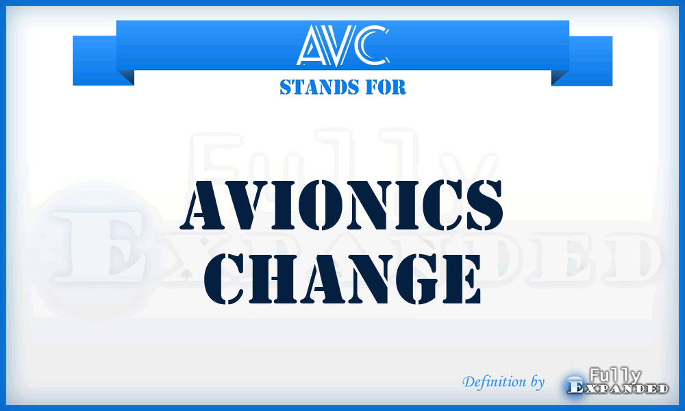 AVC - AVionics Change