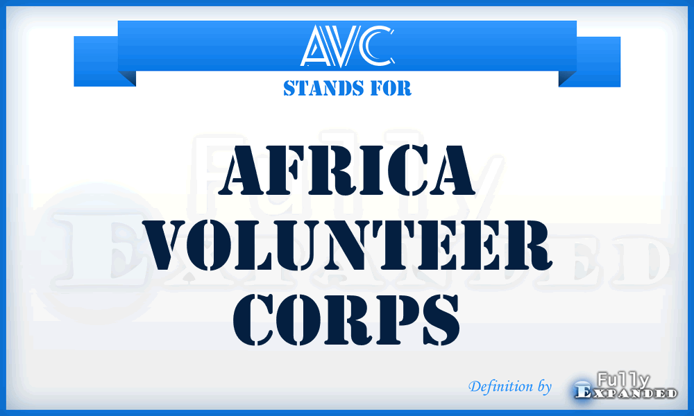 AVC - Africa Volunteer Corps