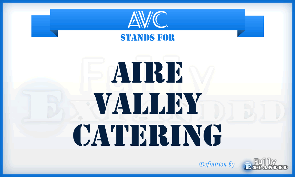 AVC - Aire Valley Catering