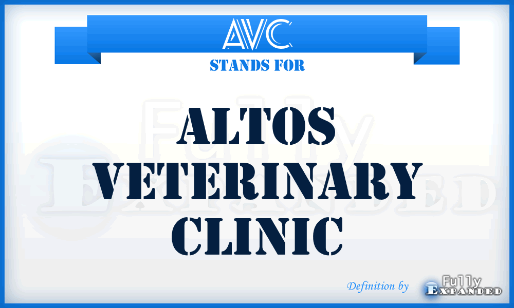 AVC - Altos Veterinary Clinic
