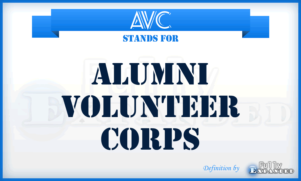 AVC - Alumni Volunteer Corps