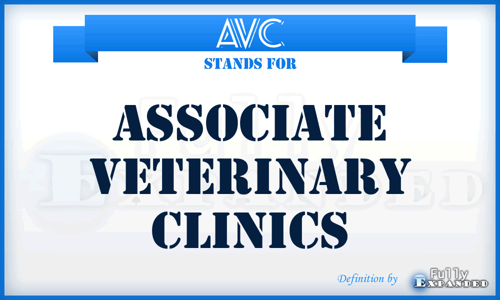 AVC - Associate Veterinary Clinics