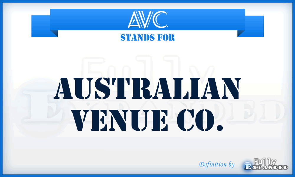 AVC - Australian Venue Co.