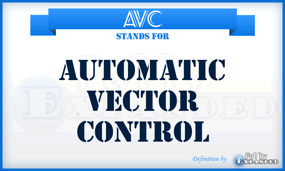 AVC - Automatic Vector Control
