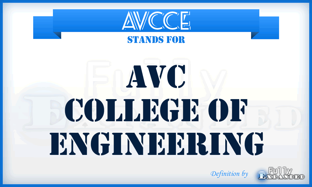AVCCE - AVC College of Engineering