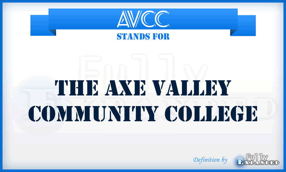 AVCC - The Axe Valley Community College