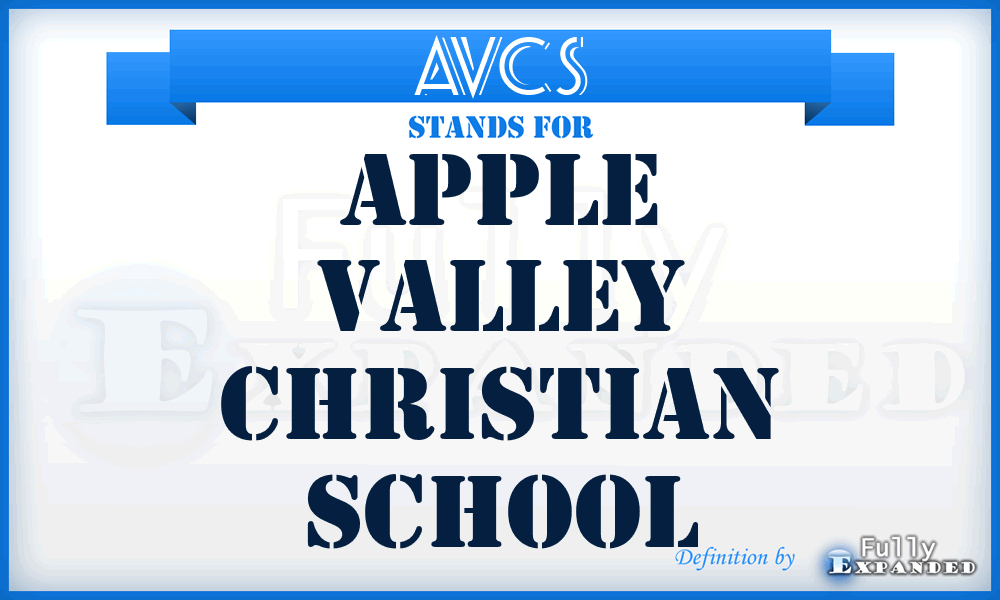 AVCS - Apple Valley Christian School