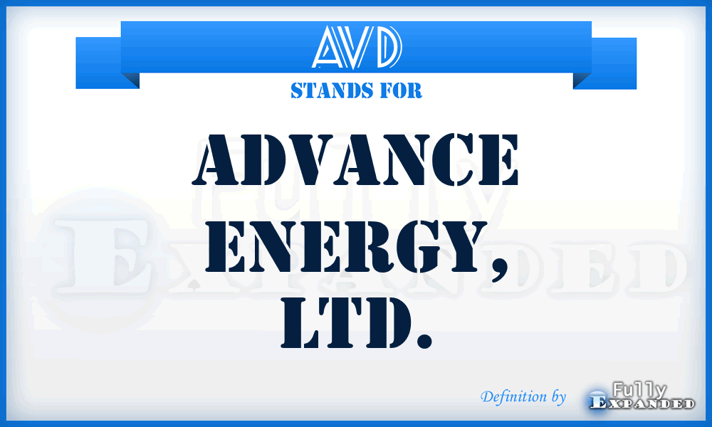 AVD - Advance Energy, LTD.