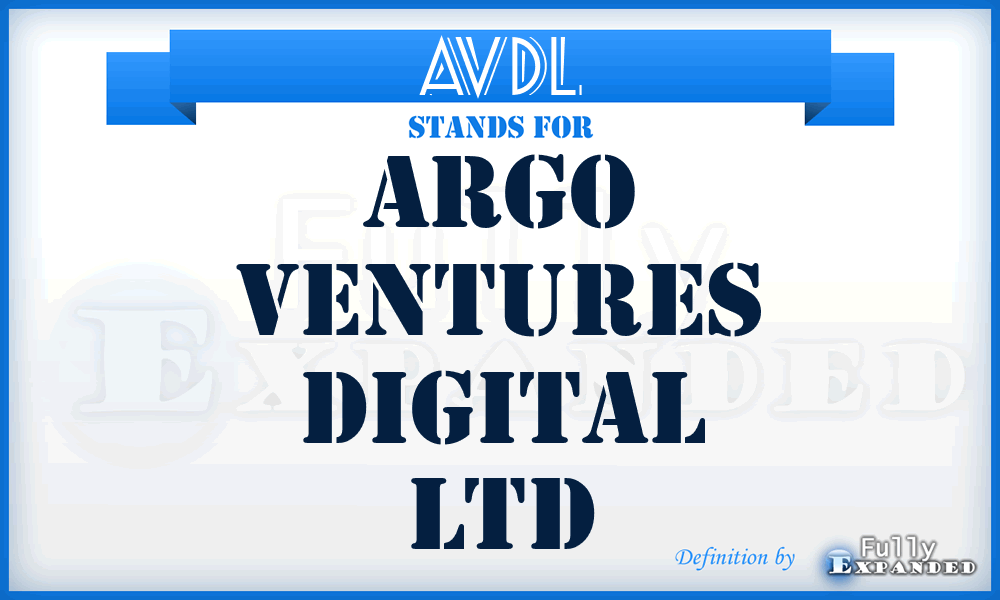 AVDL - Argo Ventures Digital Ltd