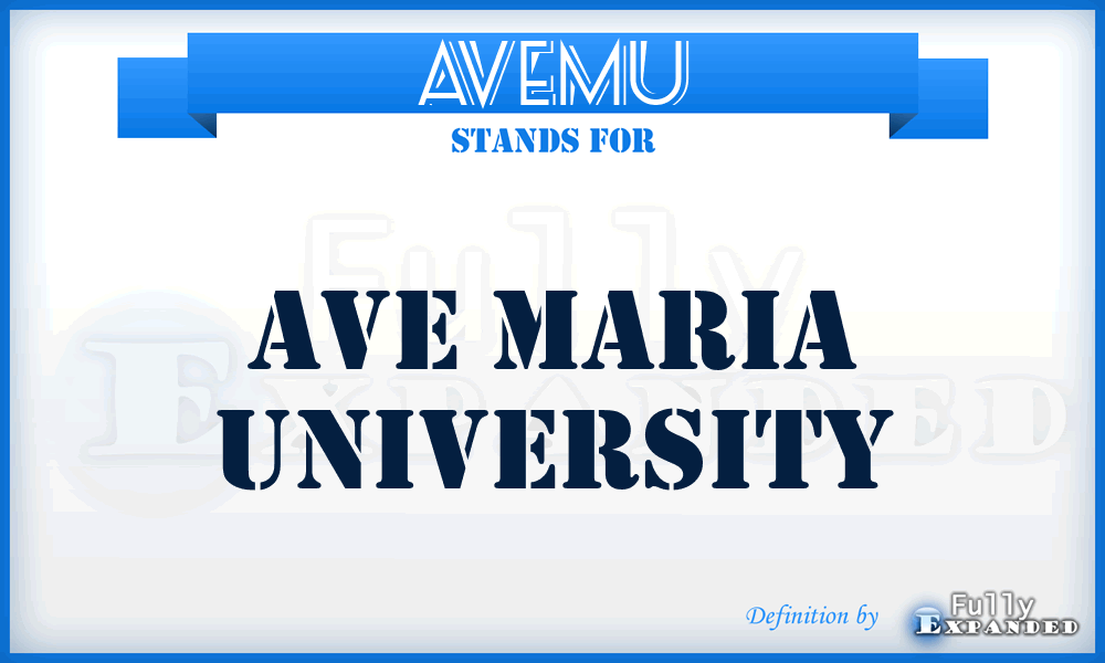 AVEMU - AVE Maria University