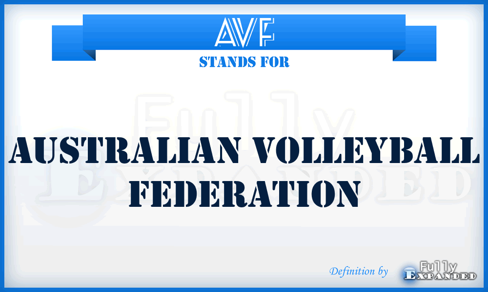 AVF - Australian Volleyball Federation