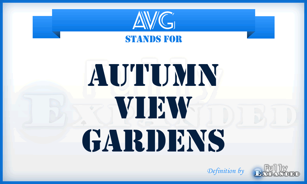 AVG - Autumn View Gardens