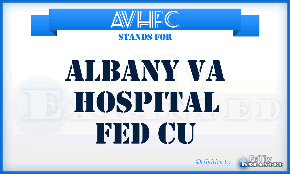 AVHFC - Albany Va Hospital Fed Cu