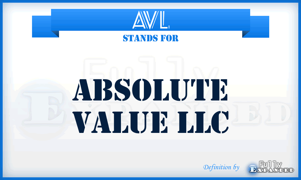 AVL - Absolute Value LLC