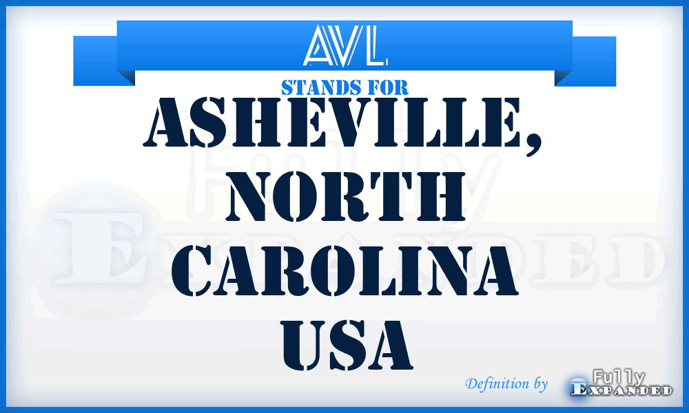 AVL - Asheville, North Carolina USA
