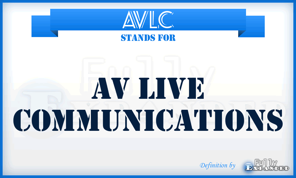 AVLC - AV Live Communications