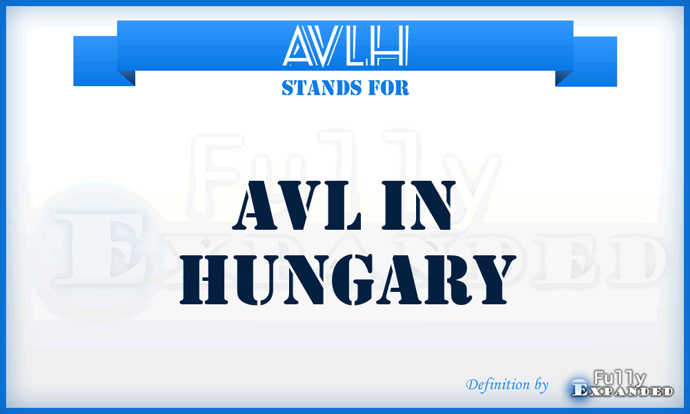 AVLH - AVL in Hungary