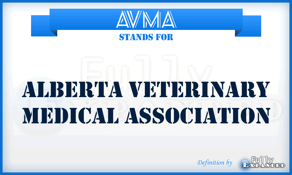 AVMA - Alberta Veterinary Medical Association