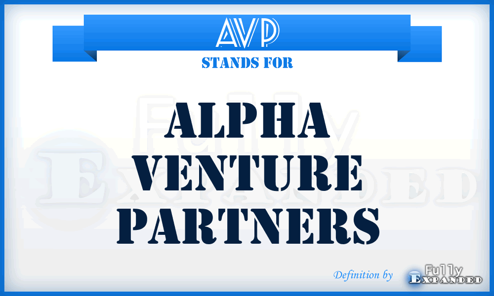 AVP - Alpha Venture Partners