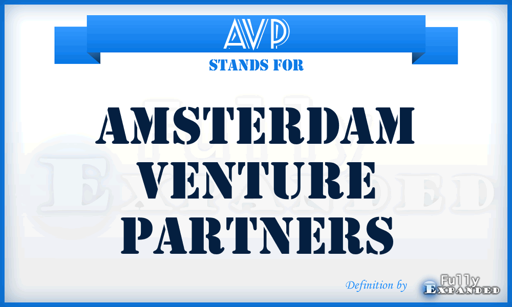 AVP - Amsterdam Venture Partners