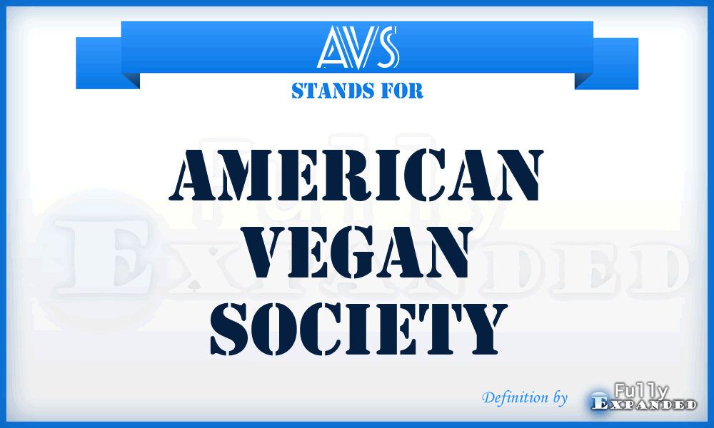 AVS - American Vegan Society