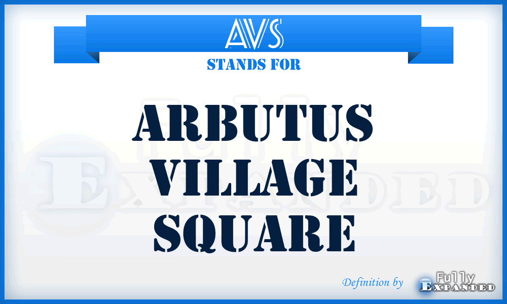 AVS - Arbutus Village Square