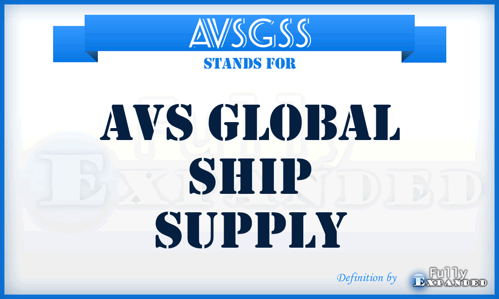 AVSGSS - AVS Global Ship Supply