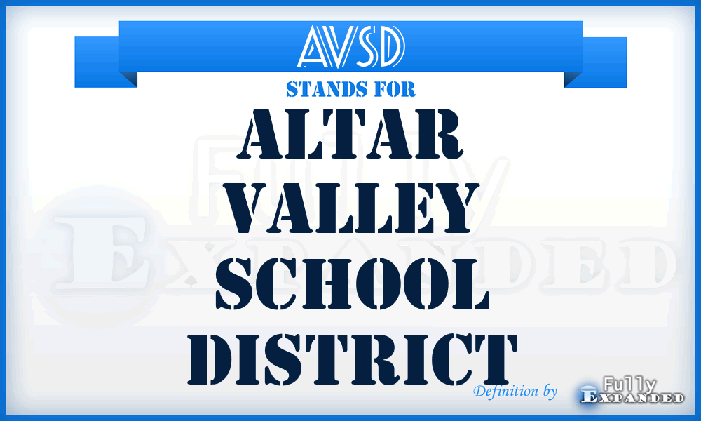AVSD - Altar Valley School District