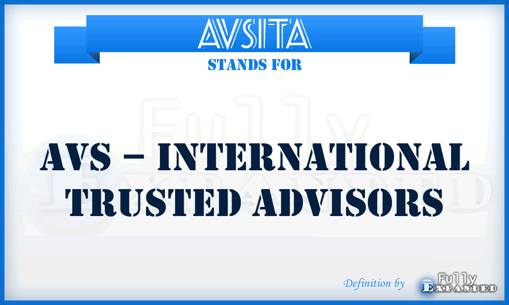 AVSITA - AVS – International Trusted Advisors